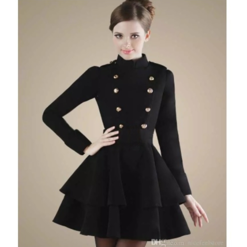 Winter Wool-Blend Dress Coat - NWT - Large